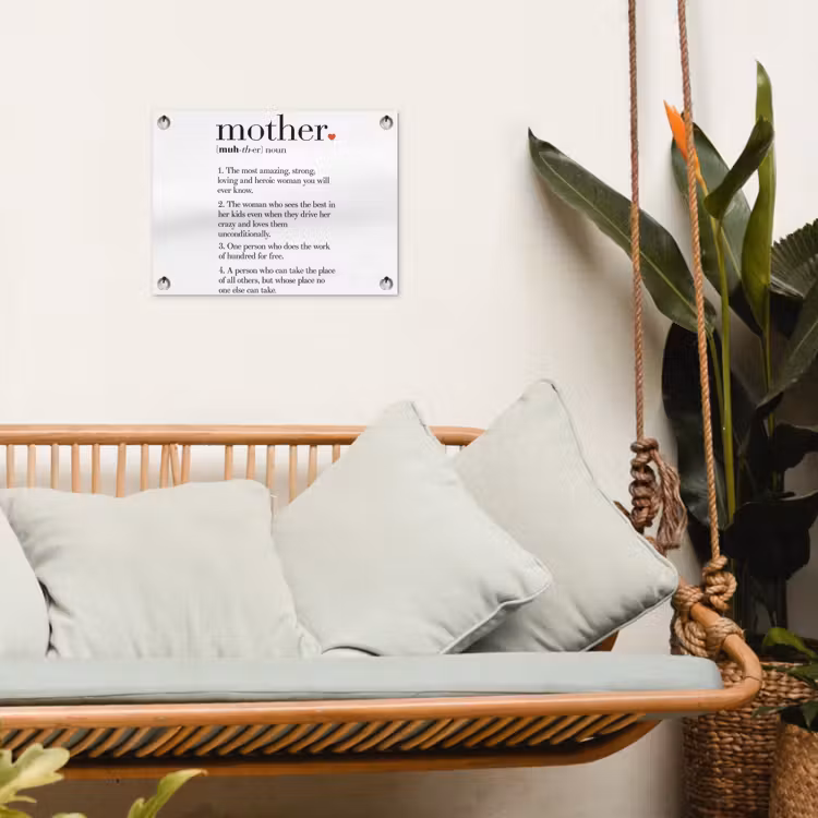 Moeder definitie - Quotes - Mother - Spreuken tuinposter los doek klein -sfeer7