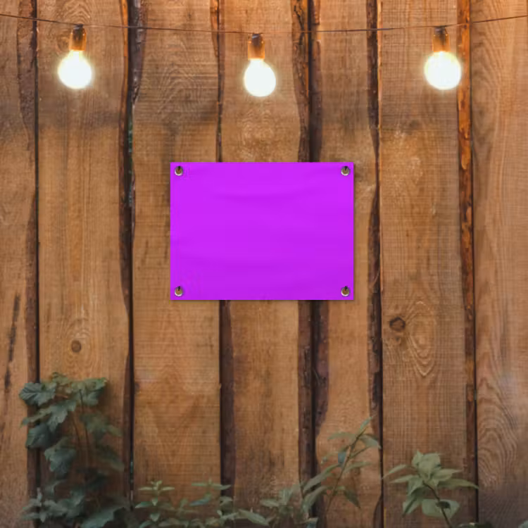 Neon - Orchid - Paars tuinposter los doek klein 239 -sfeer1