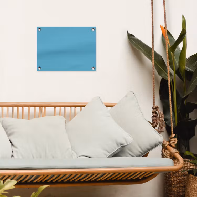 Ocean - Teal - Blauw tuinposter los doek klein 239 -sfeer7