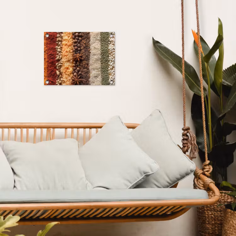Banen - Verticaal - Kruiden - Variatie tuinposter los doek klein -sfeer7