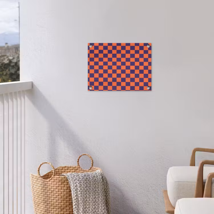 Patroon - Klassiek - Paars tuinposter los doek klein 239 -sfeer8