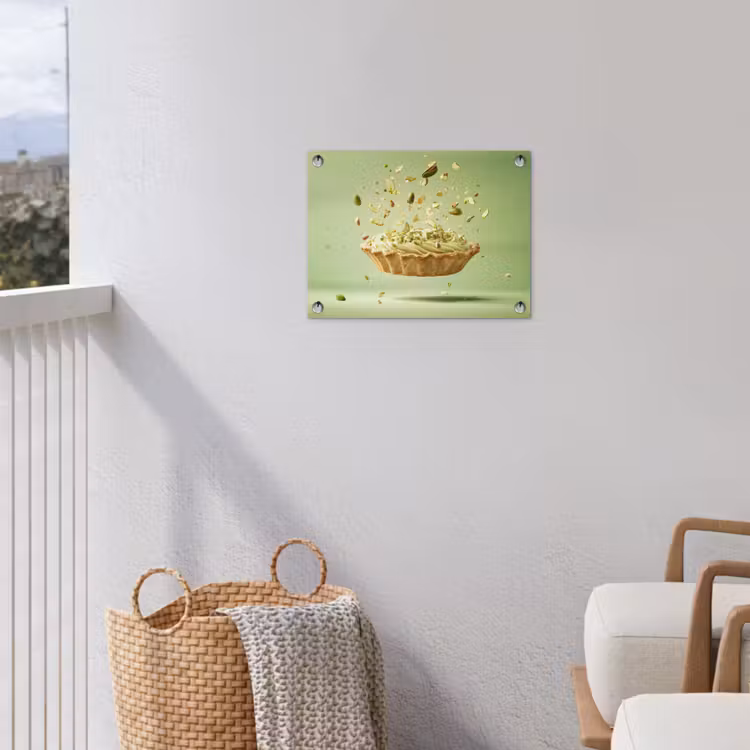 Pistache - Taart - Noten - Eten tuinposter los doek klein -sfeer8