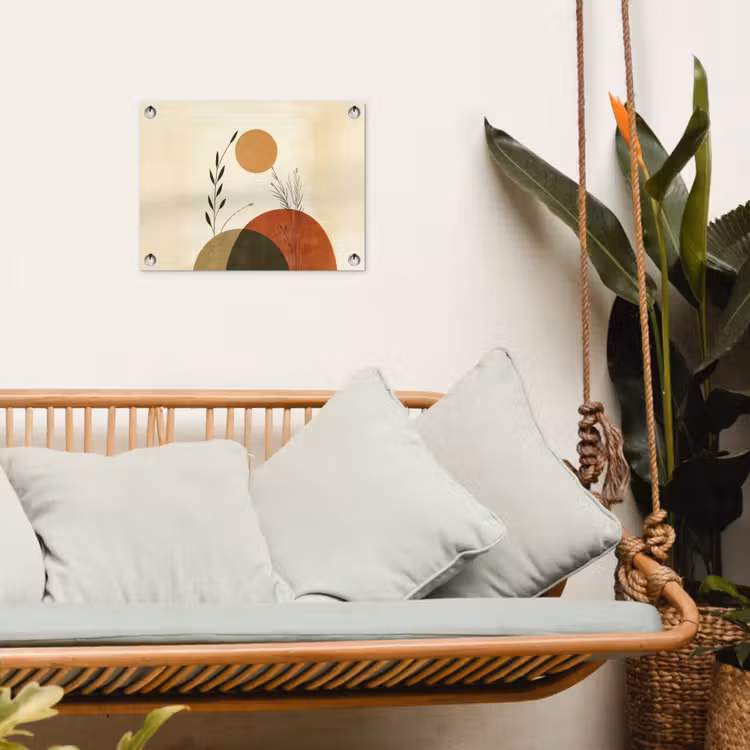 Planten - Abstract - Vormen tuinposter los doek klein -sfeer7