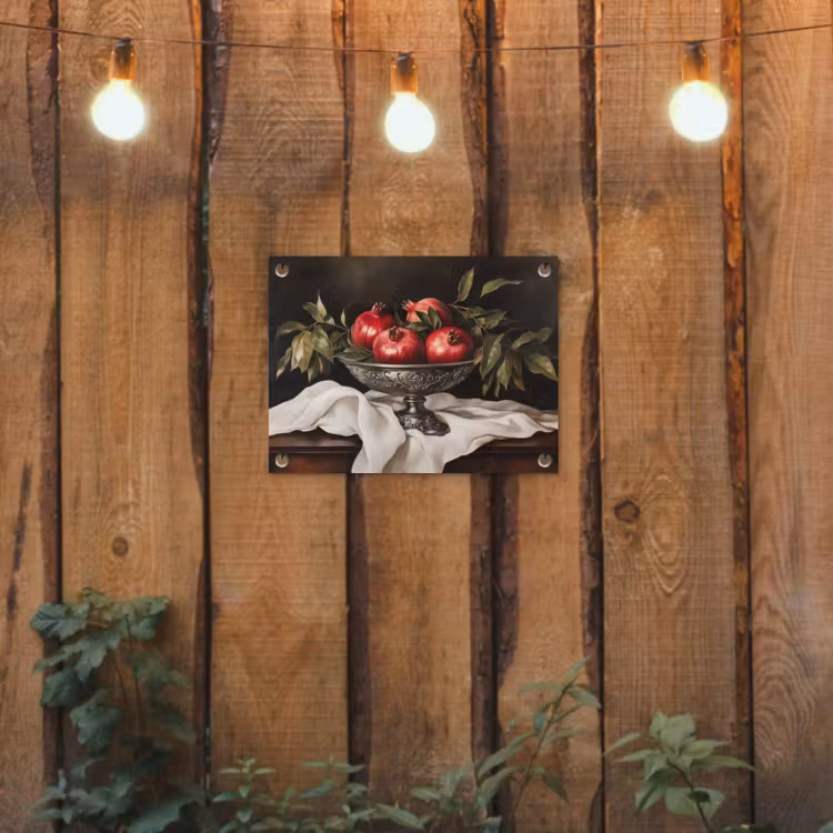 Granaatappels - Klassiek - Vintage tuinposter los doek klein -sfeer1