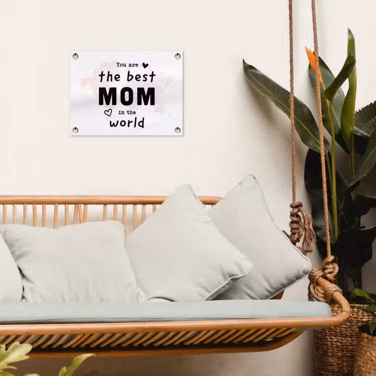 Quotes - You are the best mom in the world - Spreuken - Mama tuinposter los doek klein -sfeer7