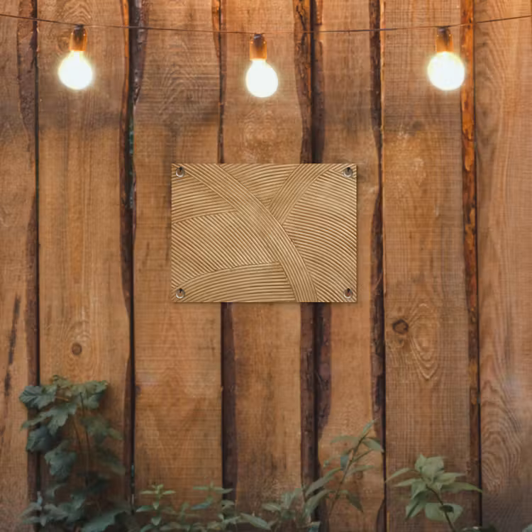 Structuur - Natuur - Kunst - Rotan tuinposter los doek klein -sfeer1