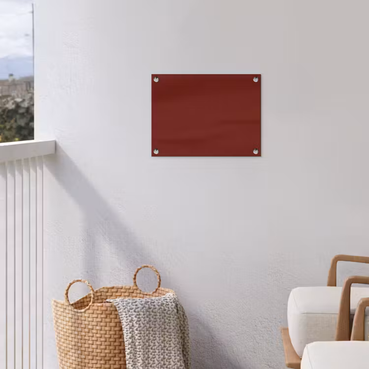 Rustic - Terracotta - Rood tuinposter los doek klein 239 -sfeer8