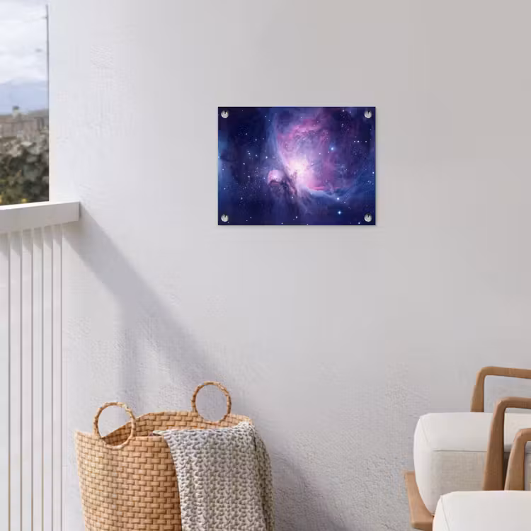 Ruimte - Sterren - Kleurrijk tuinposter los doek klein -sfeer8
