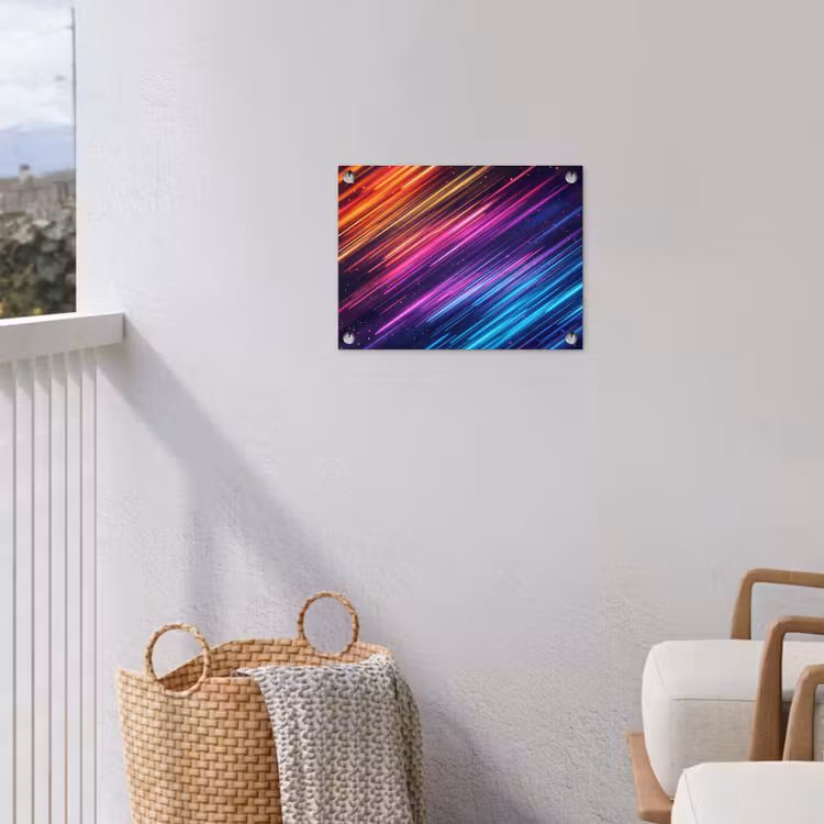 Snelheid - Kosmos - Kleurrijk tuinposter los doek klein -sfeer8