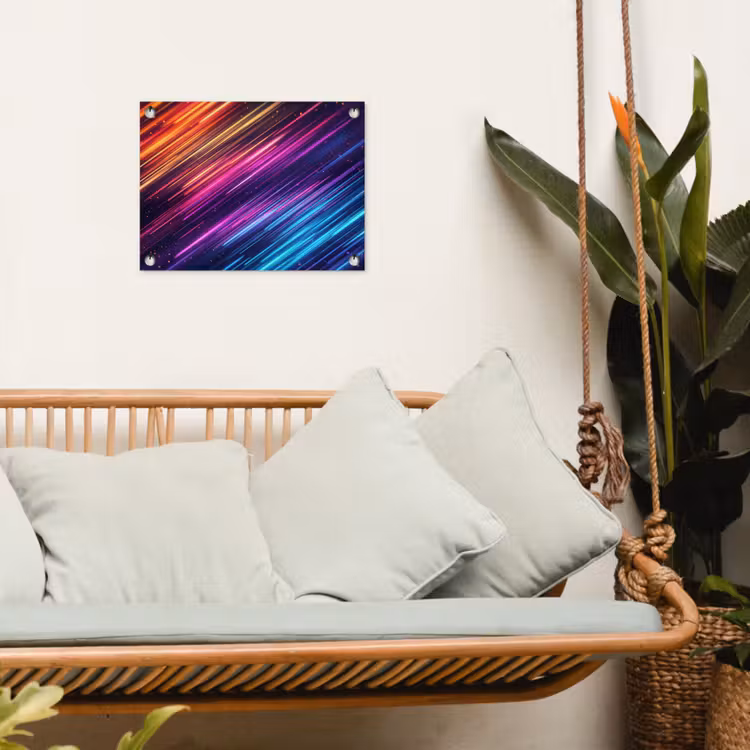 Snelheid - Kosmos - Kleurrijk tuinposter los doek klein -sfeer7