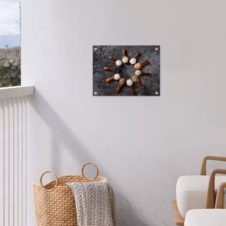 Lepel - Kruiden - Specerijen - Keuken - Industrieel tuinposter los doek klein -sfeer8