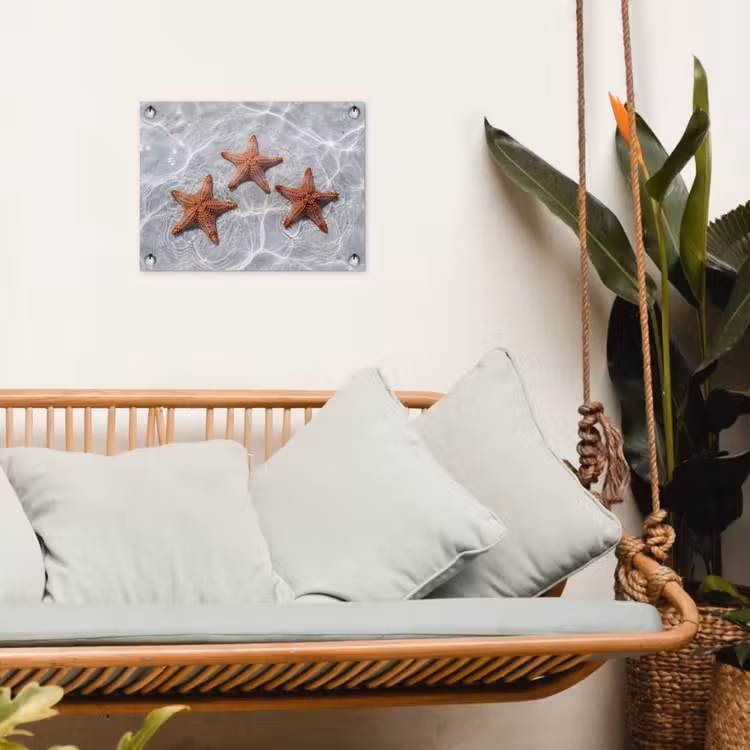 Zeesterren - Water - Helder tuinposter los doek klein -sfeer7