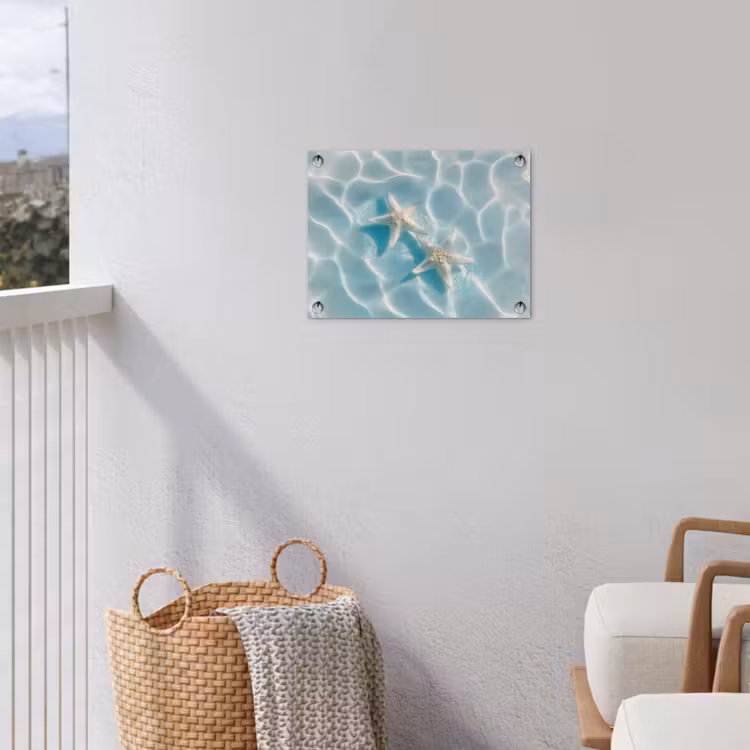 Zeesterren - Golvend water - Rustgevend tuinposter los doek klein -sfeer8