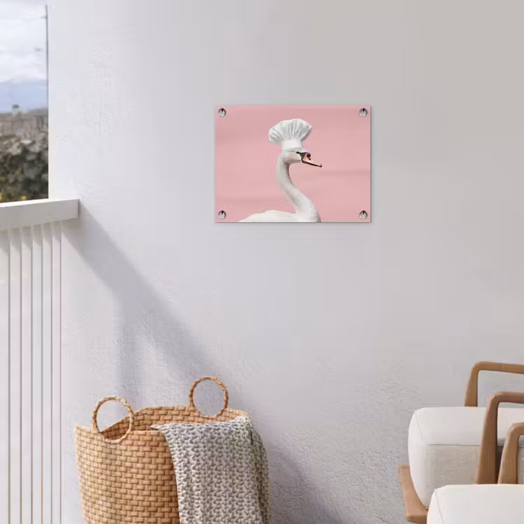 Zwaan - Koksmuts - Mooi - Klassiek tuinposter los doek klein -sfeer8