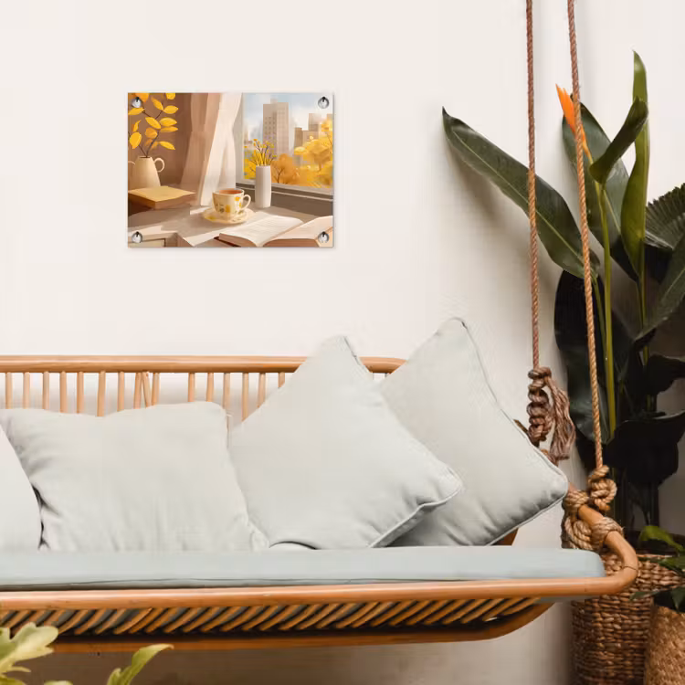 Thee - Boek - Thee - Herfst tuinposter los doek klein -sfeer7