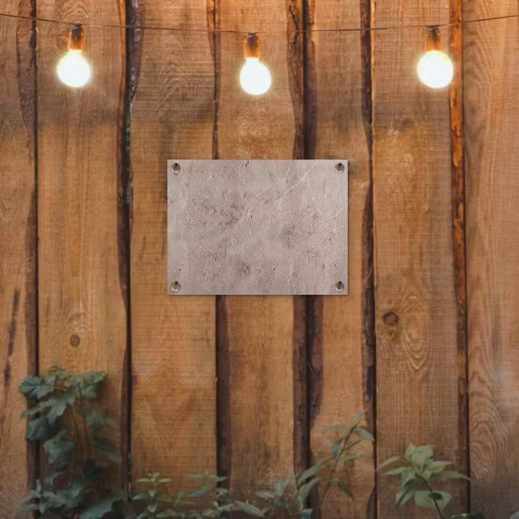 Textuur - Steen - Patroon - Rustiek - Beige tuinposter los doek klein -sfeer1