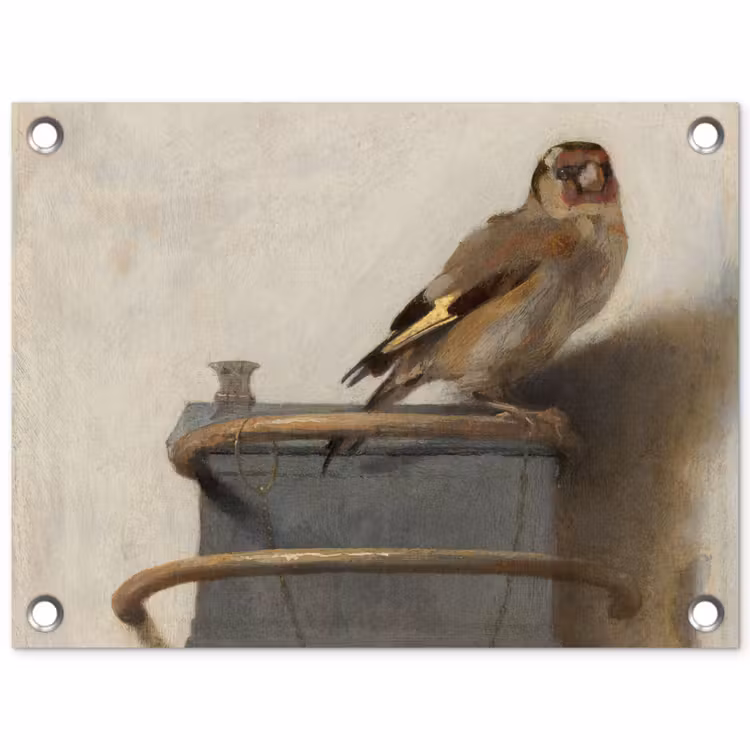 Het puttertje - Carel Fabritius tuinposter los doek klein -3d