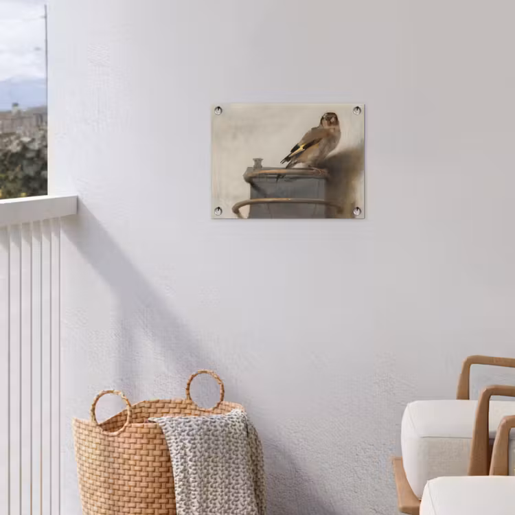 Het puttertje - Carel Fabritius tuinposter los doek klein -sfeer8