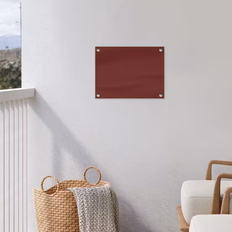Valentine - Velvet - Rood tuinposter los doek klein 239 -sfeer8