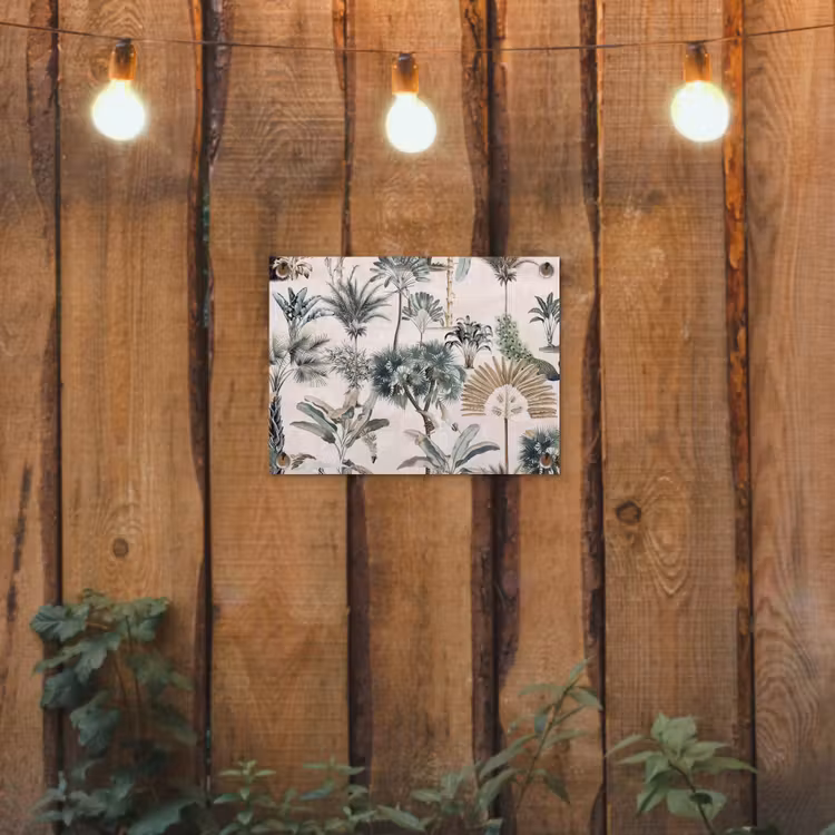 Inductie afdekplaat - Vintage - Jungle - Dieren - Natuur - Inductie beschermer tuinposter los doek klein -sfeer1
