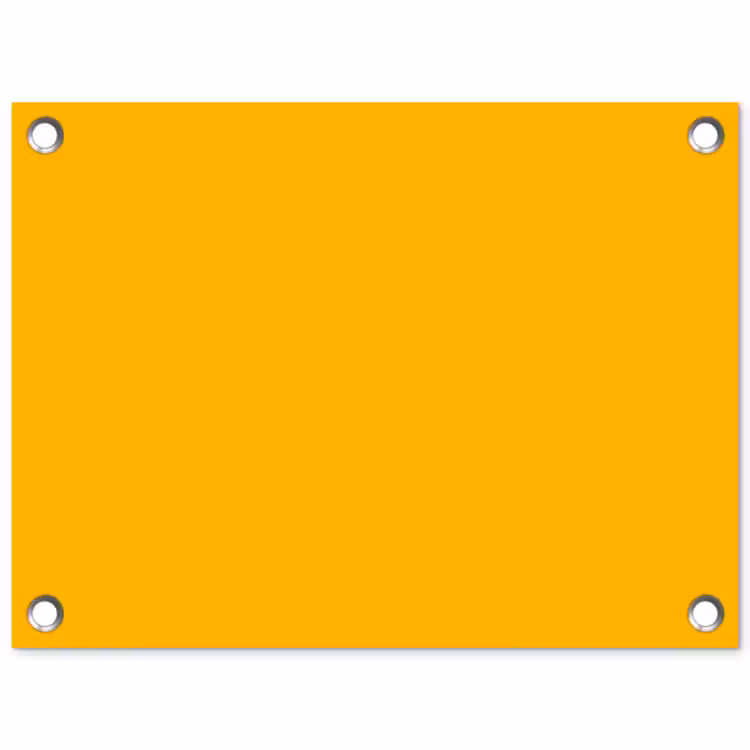 Vivid - Amber - Geel tuinposter los doek klein 239 -3d