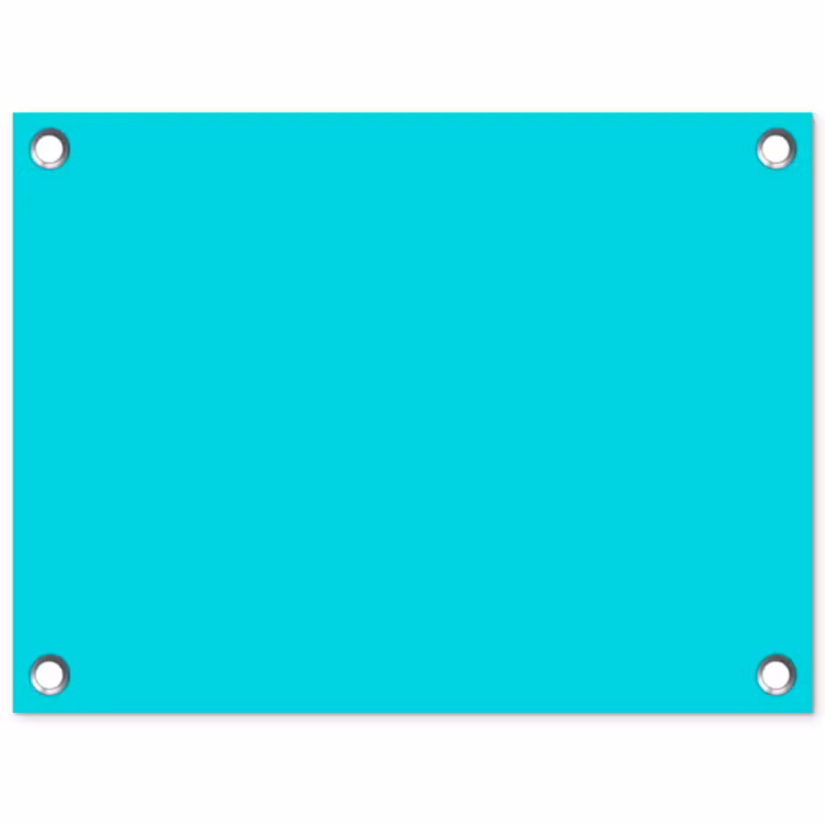 Vivid - Aquamarine - Turkoois tuinposter los doek klein 239 -3d