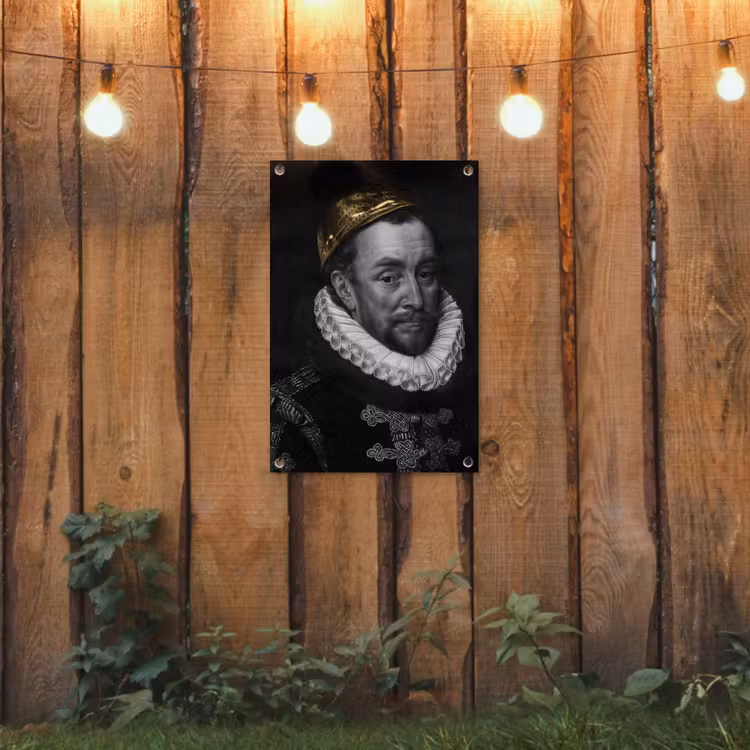 Willem van Oranje - Adriaen Thomasz - Goud tuinposter los doek klein -sfeer1