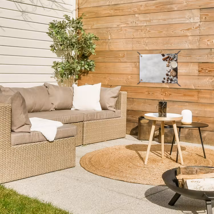 Winter - Kerst - Specerijen - Wit tuinposter los doek klein -sfeer4