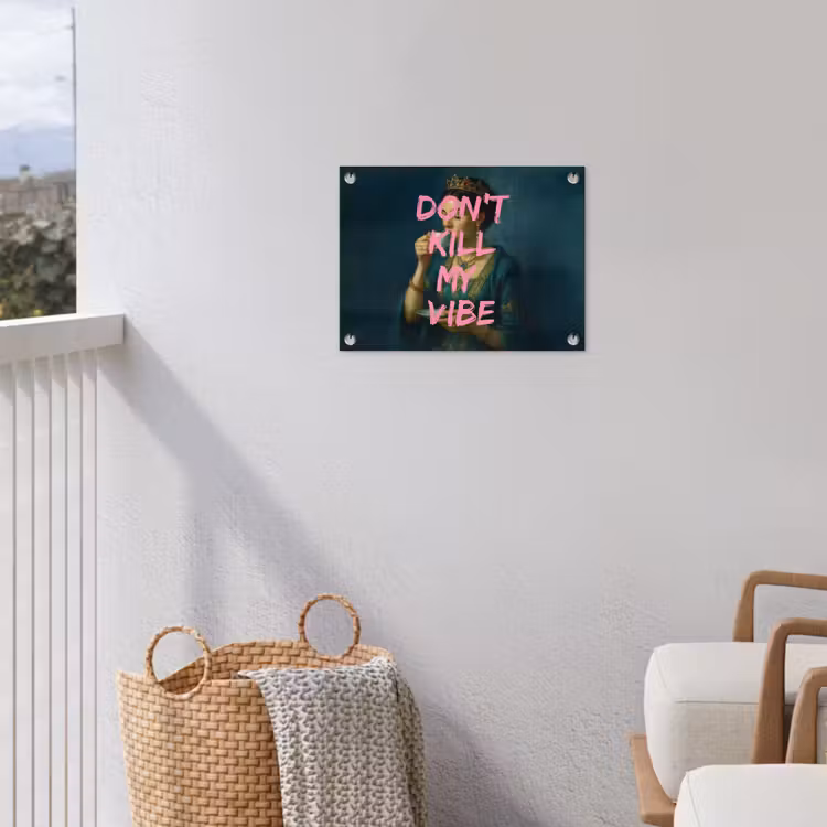Vrouw - Portret - Kroon tuinposter los doek klein -sfeer8