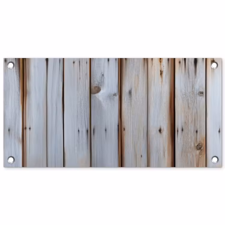 Hout - Planken - Verweerd tuinposter los doek klein -3d