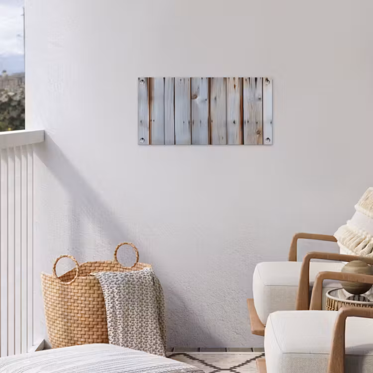 Hout - Planken - Verweerd tuinposter los doek klein -sfeer8