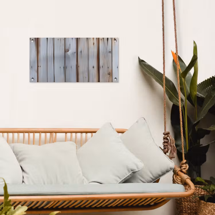 Hout - Planken - Verweerd tuinposter los doek klein -sfeer7