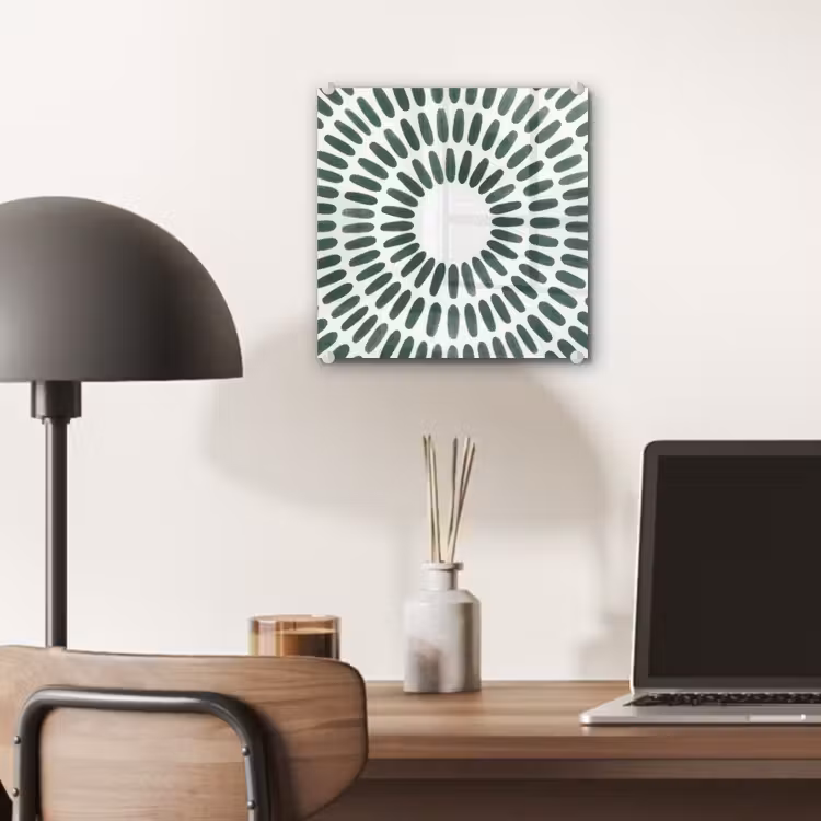 Abstract - Cirkel - Patroon - Modern - Groen plexiglas 5mm klein -sfeer6