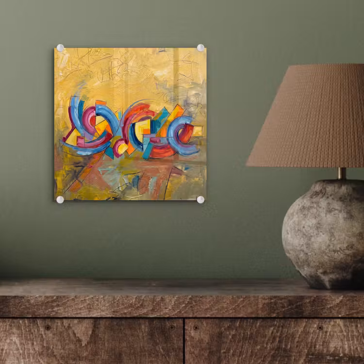 Abstract - Cirkels - Schilderij - Kleurrijk - Dynamisch plexiglas 5mm klein -sfeer3