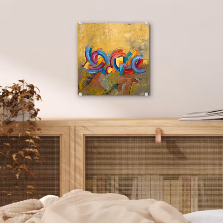 Abstract - Cirkels - Schilderij - Kleurrijk - Dynamisch plexiglas 5mm klein -sfeer4