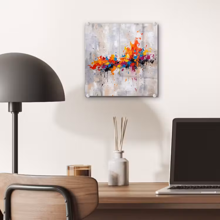 Abstract - Schilderij - Kleurrijk - Dynamisch plexiglas 5mm klein -sfeer6
