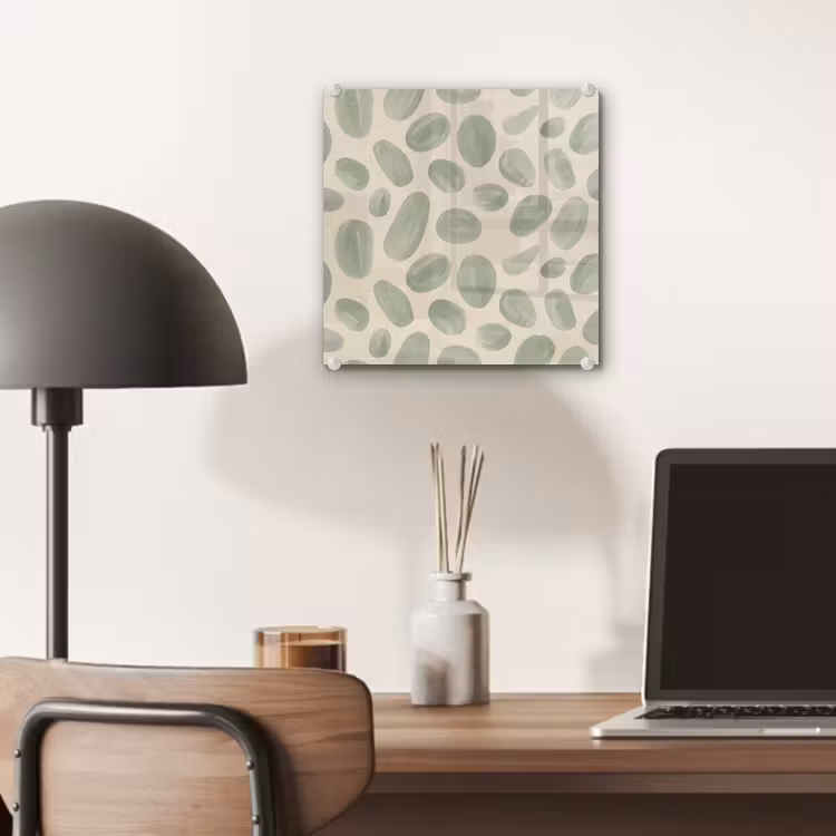 Abstract - Patroon - Organisch - Groen - Modern plexiglas 5mm klein -sfeer6