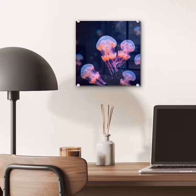 Dier - Onderwater - Natuur - Roze - Mysterieus plexiglas 5mm klein -sfeer6