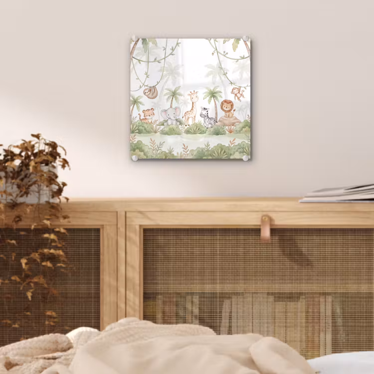 Dieren - Jungle - Pastel plexiglas 5mm klein -sfeer4