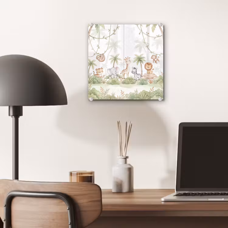 Dieren - Jungle - Pastel plexiglas 5mm klein -sfeer6