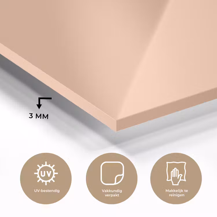 Apricot - Blush - Nude plexiglas 5mm klein 11 -sfeer2