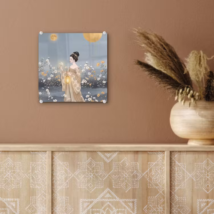 Aziatisch - Vrouw - Kimono plexiglas 5mm klein -sfeer5