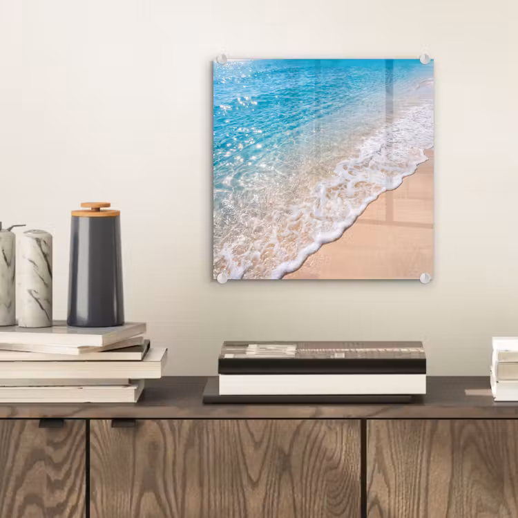 Strand - Water - Natuur - Blauw - Beige plexiglas 5mm klein -sfeer1