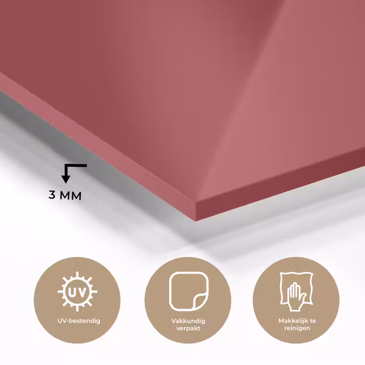 Burgundy - Wine - Rood plexiglas 5mm klein 11 -sfeer2