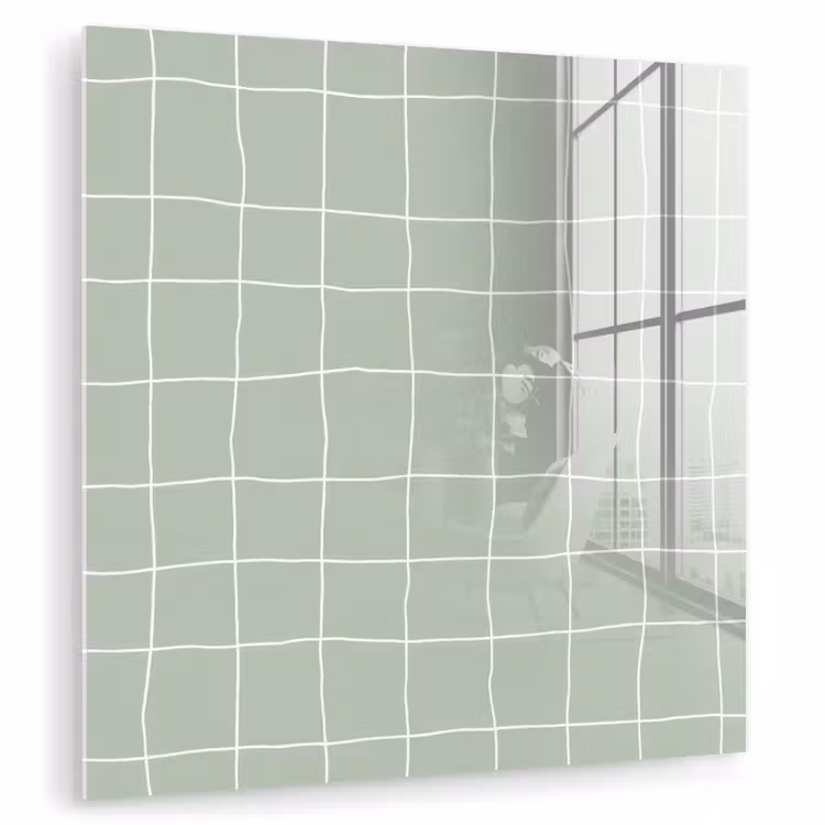 Ruitpatroon - Golvend - Groen plexiglas 5mm klein 11 -zzzproduct_nieuw