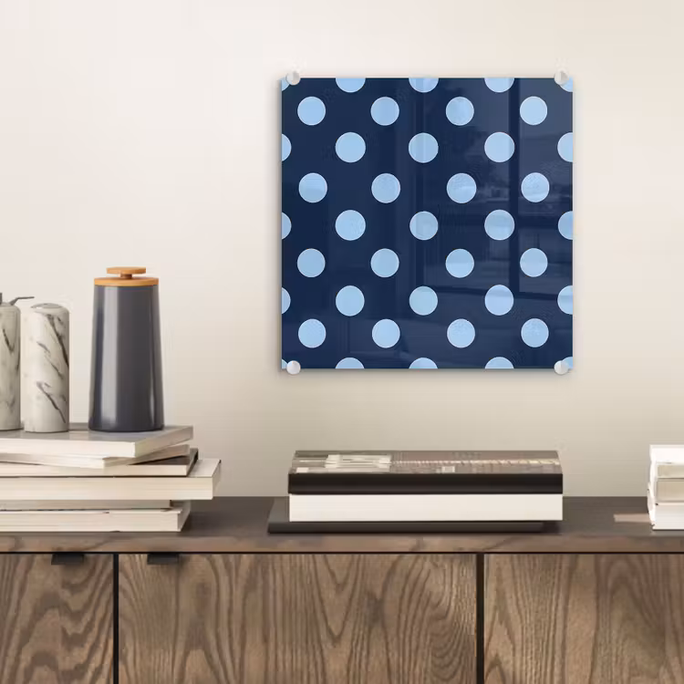 Klassiek - Dots - Blauw plexiglas 5mm klein 11 -sfeer1