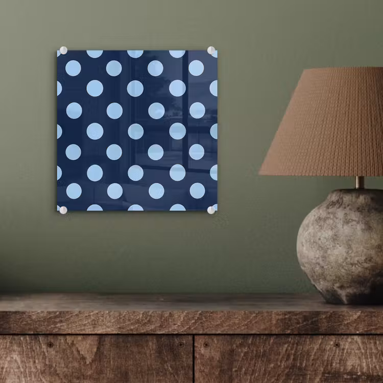 Klassiek - Dots - Blauw plexiglas 5mm klein 11 -sfeer3