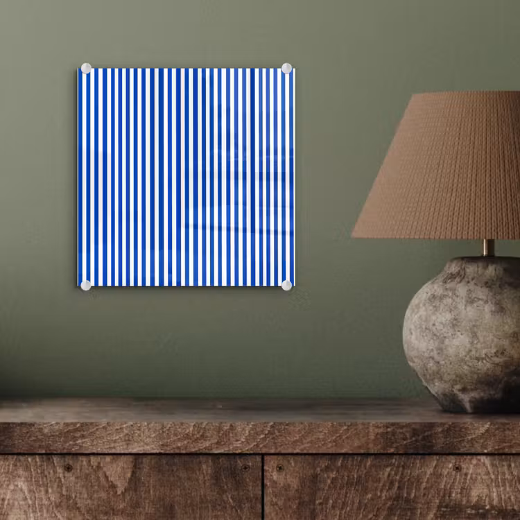 Klassiek - Strepen - Blauw plexiglas 5mm klein 11 -sfeer3