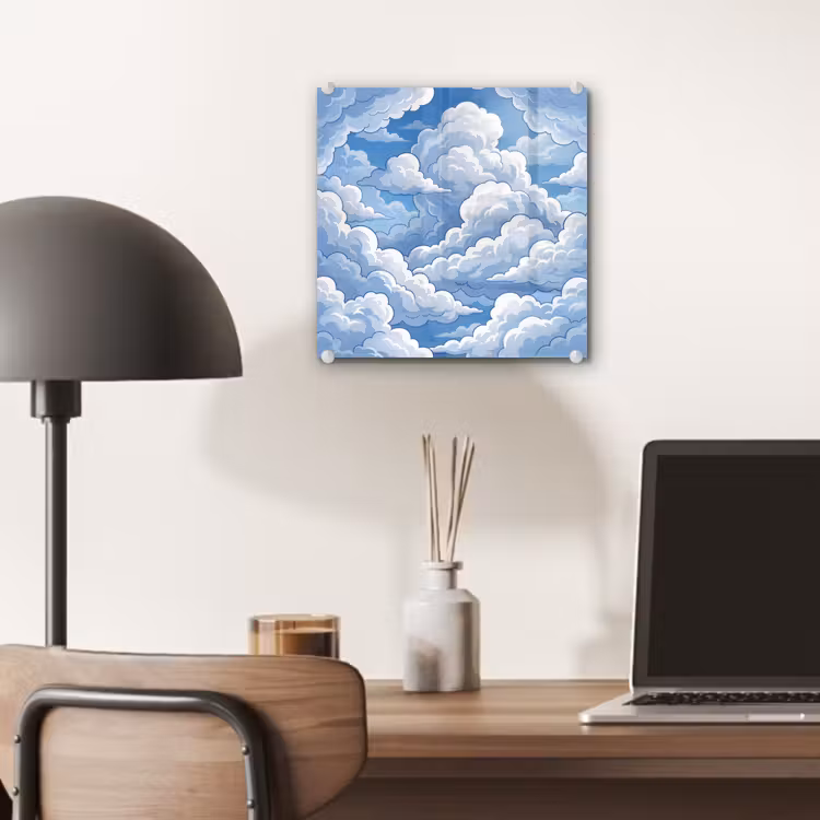 Wolken - Hemel - Abstract - Wit plexiglas 5mm klein -sfeer6