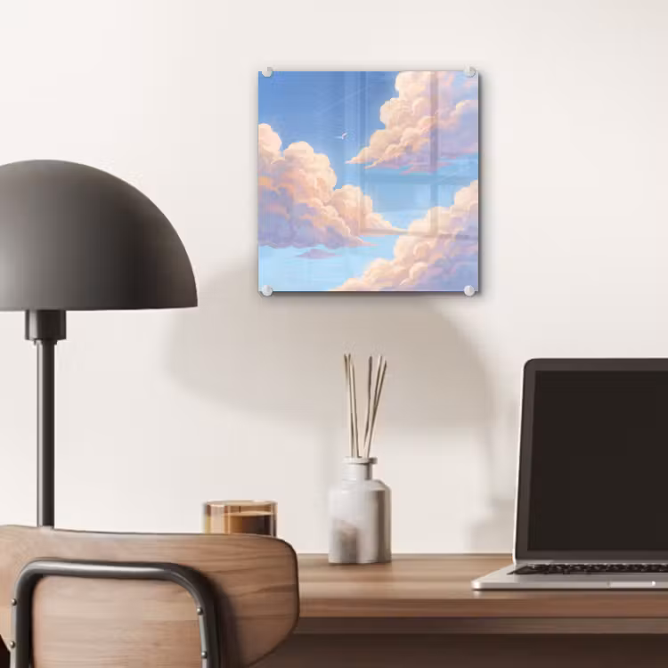 Wolken - Lucht - Natuur - Blauw plexiglas 5mm klein -sfeer6